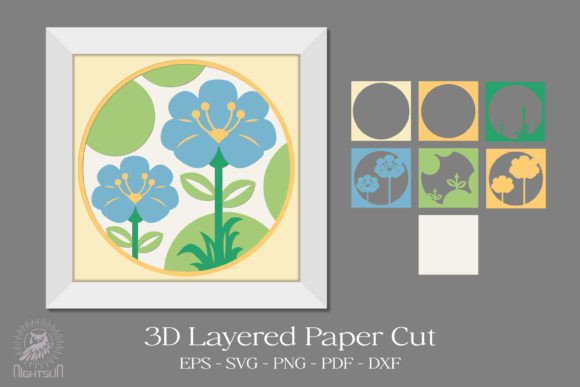 Download Beautiful Flowers Layered Paper Cut - Flowers layered paper cut Collection