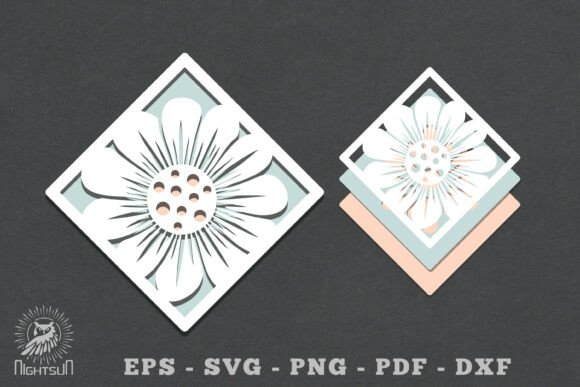 Download Flowers Layered Papercut SVG 2 - Premium Resources