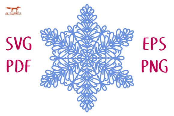 Download Intricate Snowflake SVG Cut File Design - Intricate snowflake svg Collection