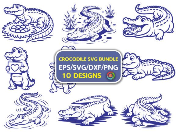 Download Crocodile SVG Bundle - Crocodile svg Collection