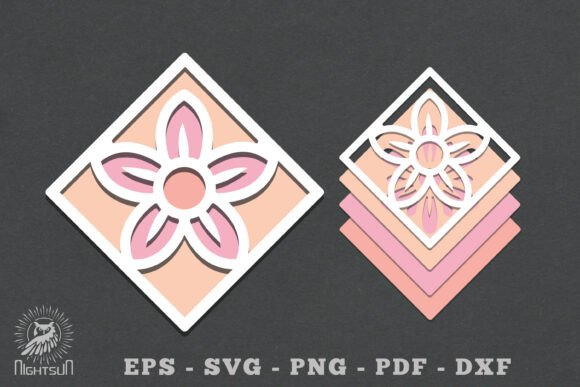 Download Flowers Layered Papercut SVG 7 - Premium Resources