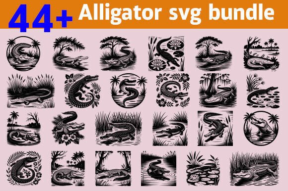 Download Alligator Svg Bundle, Crocodile Svg - Crocodile svg Collection